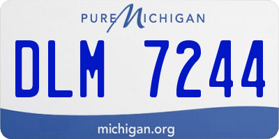 MI license plate DLM7244