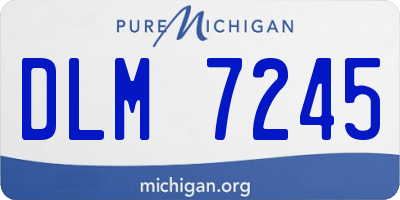 MI license plate DLM7245