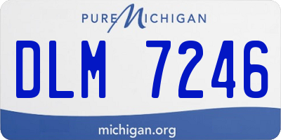 MI license plate DLM7246