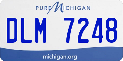 MI license plate DLM7248