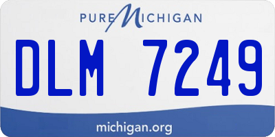 MI license plate DLM7249