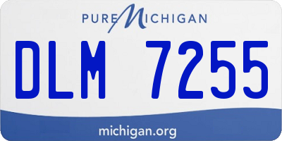MI license plate DLM7255