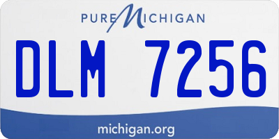 MI license plate DLM7256