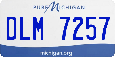 MI license plate DLM7257