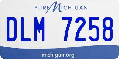 MI license plate DLM7258