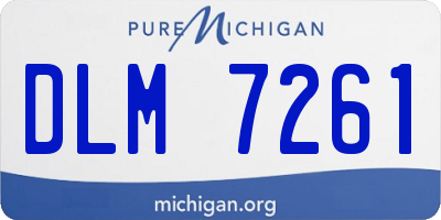 MI license plate DLM7261