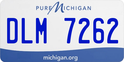 MI license plate DLM7262