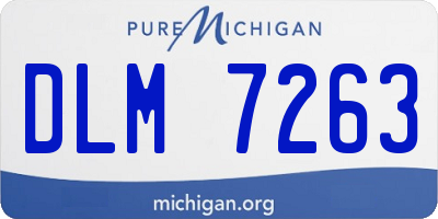 MI license plate DLM7263