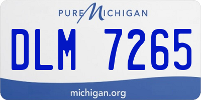 MI license plate DLM7265