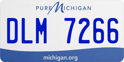 MI license plate DLM7266