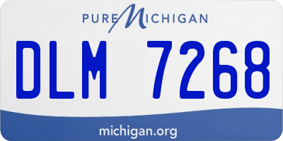 MI license plate DLM7268