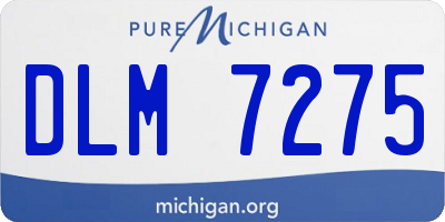 MI license plate DLM7275