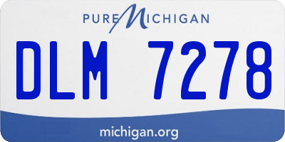MI license plate DLM7278