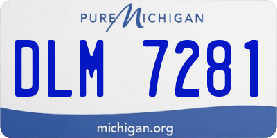 MI license plate DLM7281