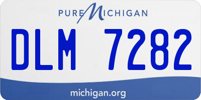 MI license plate DLM7282