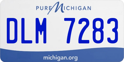 MI license plate DLM7283