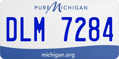 MI license plate DLM7284