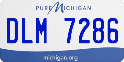 MI license plate DLM7286