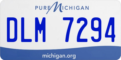 MI license plate DLM7294
