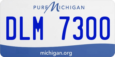 MI license plate DLM7300