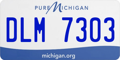 MI license plate DLM7303