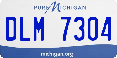 MI license plate DLM7304