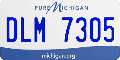 MI license plate DLM7305