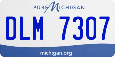 MI license plate DLM7307