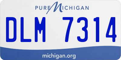 MI license plate DLM7314