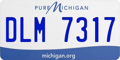 MI license plate DLM7317