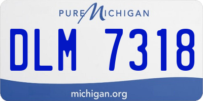 MI license plate DLM7318