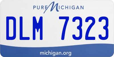 MI license plate DLM7323