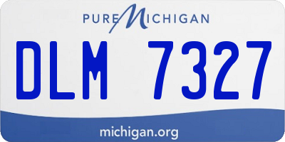 MI license plate DLM7327