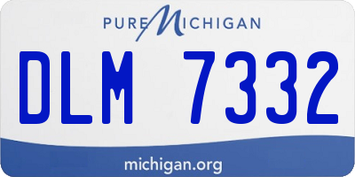 MI license plate DLM7332