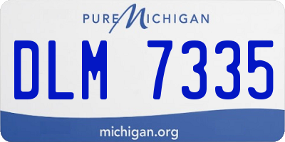 MI license plate DLM7335