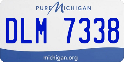 MI license plate DLM7338