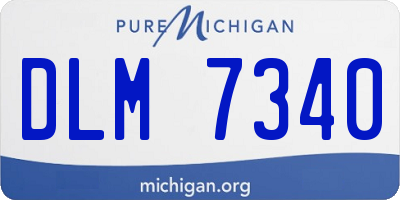 MI license plate DLM7340