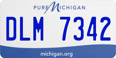 MI license plate DLM7342