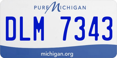 MI license plate DLM7343