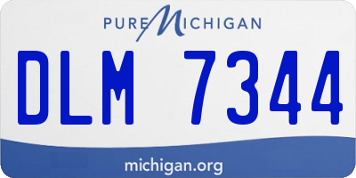 MI license plate DLM7344