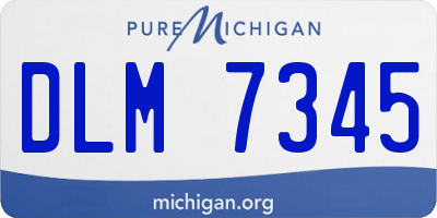 MI license plate DLM7345