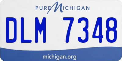 MI license plate DLM7348