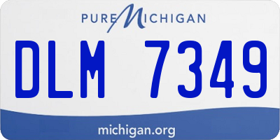 MI license plate DLM7349