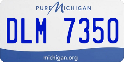 MI license plate DLM7350