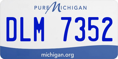 MI license plate DLM7352