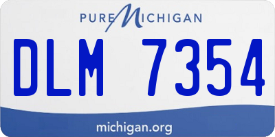 MI license plate DLM7354
