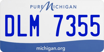 MI license plate DLM7355