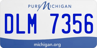 MI license plate DLM7356