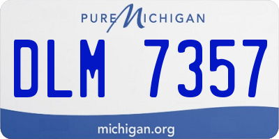 MI license plate DLM7357
