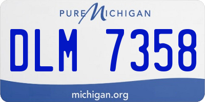 MI license plate DLM7358